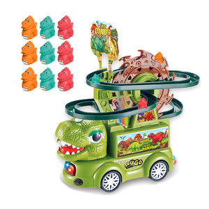 Vente flash : Ensemble de pistes de dinosaures pour enfants, avec une grande roue et des dinosaures, y compris un canard - Product Image 2