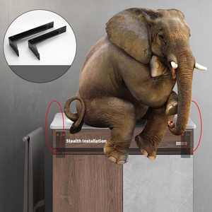 Thép không gỉ cổ điển L khung treo tường trang trí kệ góc niềng răng độc đáo cổ điển Kệ khung - Product Image 3