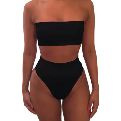 Phụ Nữ Bơi Phù Hợp Với Bộ Bikini Phụ Nữ Áo Tắm Bodysuit Tắm Phù Hợp Với Bơi Cao Eo Thong Bãi Biển Đồ Bơi