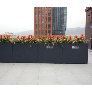 Macetas de Acero Extra Grandes para Exteriores, <span class=keywords><strong>Mobiliario</strong></span> <span class=keywords><strong>Urbano</strong></span> para Jardín, Parque, Contenedores Metálicos para Plantas, Macetas para Flores de Exterior - Product Image 3