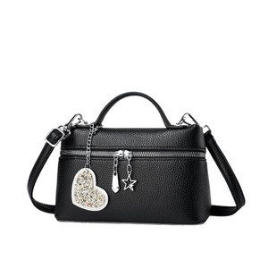 Heart Shaped <b>Small</b> Square Handbag <b>Black</b> Crossbody <b>Bag</b> Medium Size Everyday Use Covered <b>Bag</b> Spring 2026 - Product Image 5