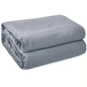 Fábrica al por mayor súper suave gris franela de lujo polar foto impresa DIY manta logotipo personalizado para cama sofá Oficina - Product Image 1
