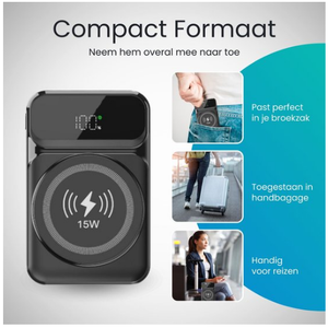 Thiết kế mới được xây dựng trong cáp siêu mỏng mini 10000mAh từ không dây điện thoại di động ngân hàng - Product Image 6