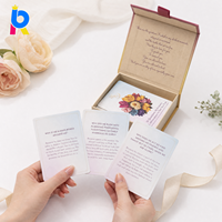 Carte d'affirmation de gratitude personnalisée haut de gamme pour journalisation, cartes de gratitude en carton à coins arrondis, écologiques, faible MOQ