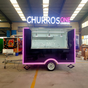 Remolques de Comida, Camionetas de Comida, Camión de Helados Móvil con Cocina Completa, Carrito de Hot Dogs Vintage, Quiosco de Café - Product Image 1