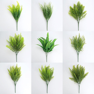 Planta Artificial <span class=keywords><strong>de</strong></span> Eucalipto, Plástico Verde, Césped, Decoración <span class=keywords><strong>de</strong></span> Paisajismo para Exteriores, Arreglos Florales, Hojas Verdes, Helecho - Product Image 3