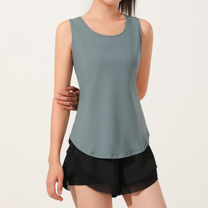 Femmes nouvelle mode respirant Yoga <span class=keywords><strong>sport</strong></span> soutien-gorge mince ajusté séchage rapide hauts de gymnastique athlétique Compression à manches courtes T-<span class=keywords><strong>shirt</strong></span> pour - Product Image 3