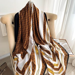 Khăn Choàng Lụa Dài Vết Bẩn Lớn Cho Nữ Sản Xuất Khăn Trùm Đầu In Chữ Thiết Kế Sang Trọng Khăn Trùm Đầu Khăn Choàng Khăn Choàng Lụa Dài Cho Nữ - Product Image 5