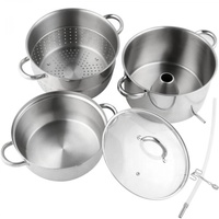Presse-agrumes à induction de fruits, en acier inoxydable, 8 litres