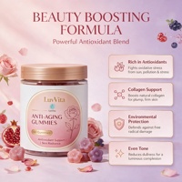 Gummies de collagène anti-âge à marque privée, soutien antioxydant pour l'éclat de la peau, complément beauté santé féminine, 60 unités