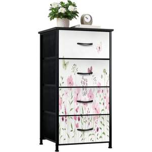 Tocador moderno de 4 cajones, acuarela, bohemio, rosa, diseño abstracto, hierro, Material MDF, organizador de armario, muebles de dormitorio, decoración del hogar - Product Image 2