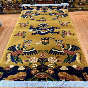 Super Cachemire Qualité Laine Tapis <span class=keywords><strong>Tibet</strong></span> Lavé Sculpté Franges Salon Népal Temple Hall Tapis - Product Image 4