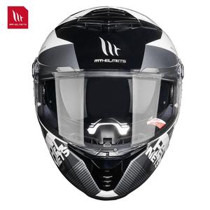 หมวกกันน็อคเต็มใบ ABS รุ่น MT Thunder 4 SV รุ่นใหม่ สีดำขาว  พร้อมกระจกสองชั้น  ระบบระบายอากาศแบบ Double D-ring - Product Image 6