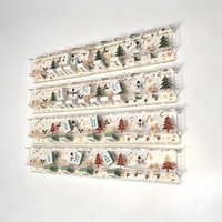 20 Zoll Mahjong-Linealhalterungen für Weihnachten – Limitierte Auflage, ultraklar, anpassbar, aus Acryl, im amerikanischen Stil, für Kartenranking, 4er-Set