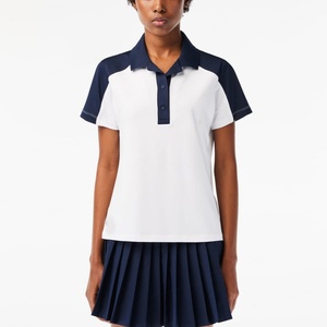 Fabricante de Ropa Deportiva para Mujer, Camisetas Polo de Tenis de Algodón con Logotipo Personalizado, Manga Corta, para Golf y Pickleball - Product Image 1
