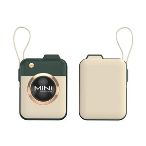 Nouveau produit, batterie externe mini caméra à charge rapide PD 22,5 watts, haute capacité, avec entrée Type-C et USB, capacité de 10000 mAh - Product Image 4