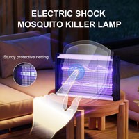 Lampe anti-moustiques électrique à haute tension 1500 volts, murale, UV, piège à insectes électrique, répulsif anti-moustiques