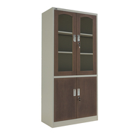 Armoire de rangement métallique convertible moderne à 2 portes, fabriquée en usine dans le Guangdong, avec serrure à clé, pour atelier et cuisine