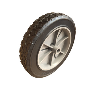 Rueda Sólida de 7 Pulgadas, Gris, con Banda de Rodadura Firme, para Carros de Herramientas, Carros de Equipaje, Remolques, Uso Pesado - Product Image 4