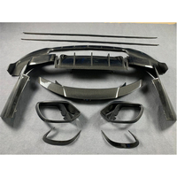 Kit de Carrocería de Fibra de Carbono Estilo X290 B, Alerón Delantero, Faldones Laterales, Difusor Trasero, Mejora Aerodinámica Completa para Mercedes Benz AMG GT63