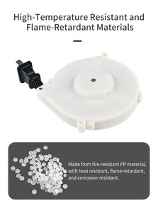 High Speed ABS Material <b>USB</b> C Retractable <b>Cable</b> Reel for Garage and Workshop Use - Product Image 3