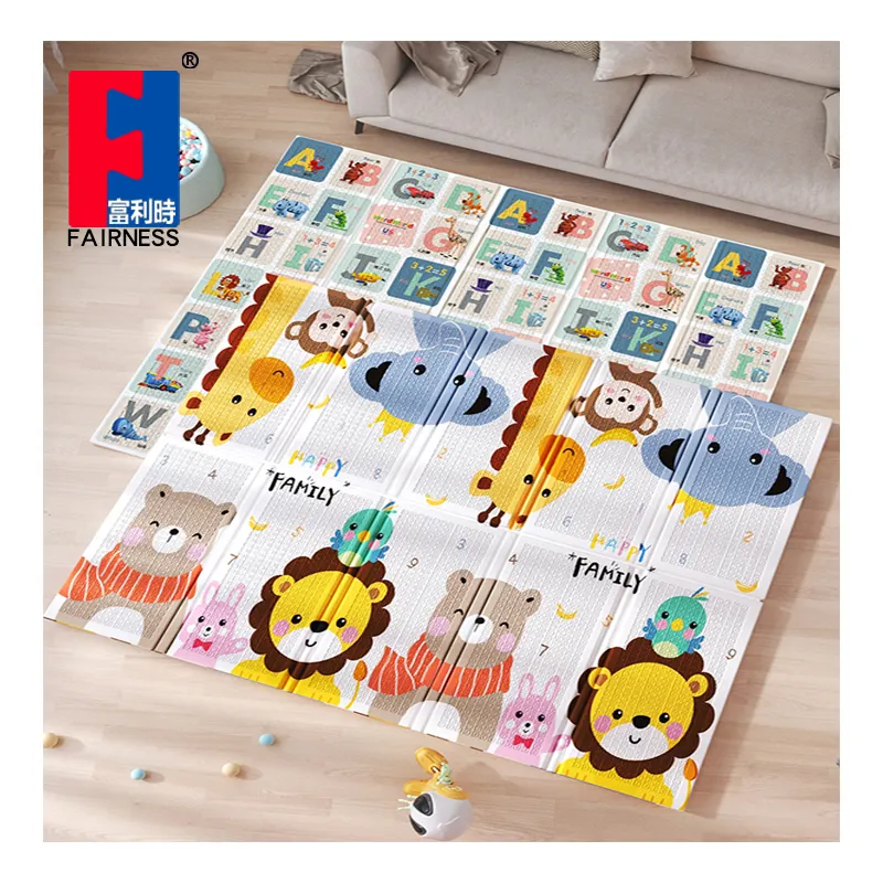 fairness insulated thick PVC PU foam cushioned anti fatigue salon mat arg play mat play mat fold