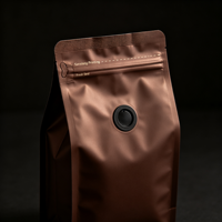 Sachet à café personnalisé imprimé en gravure, fond plat, huit soudures latérales, pochette autoportante thermoscellée 500g, haute protection contre l'humidité