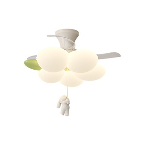 Ventilador de techo con luz para habitación infantil, para niños y niñas, luz cálida para dormitorio, ventilador de techo con luz para habitación. - Product Image 5