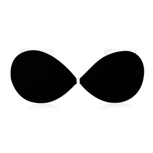 Soutien-gorge adhésif invisible <span class=keywords><strong>push</strong></span>-<span class=keywords><strong>up</strong></span> 3/4 en polyester uni <span class=keywords><strong>sans</strong></span> <span class=keywords><strong>armatures</strong></span> pour l'été, avec couvre-tétons et fermeture avant - Product Image 5