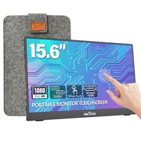 InnoView Touchscreen-Monitor Tragbarer 1080P Zweitmonitor HDR IPS-Panel 15,6 Zoll USB-C 1920x1080 100% RGB-Farbraum