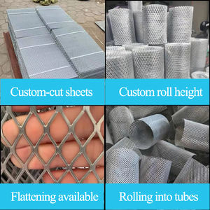 רשת פלדה מורחבת 5 מ\\\"מ עמידה בפני קורוזיה להגנה על מחסנים - Product Image 2