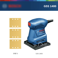 Ponceuse orbitale Bosch GSS 1400/1400A avec système de serrage robuste, tampon en feutre métallique, poignée ergonomique anti-fatigue