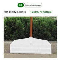 Pelle à fumier épaissie plaque de poussée en plastique grattoir à Grain outils agricoles neige plaque de poussée pelle pelle à Grain