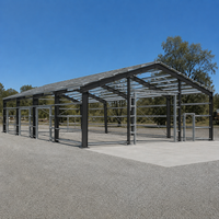 Bâtiment préfabriqué en structure métallique à simple paroi ASTM A572 Grade 50 pour entrepôt et atelier