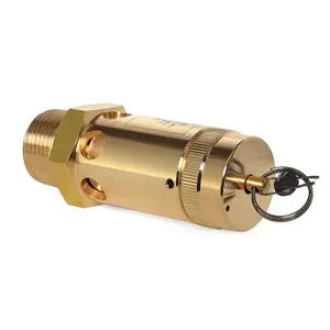 Spring Type Copper Safety Valve High Pressure A28X-16T Brass Relief Valve 8bar/13bar/16bar For Screw Air Compressor