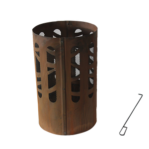 Nouveau produit : Panier de barbecue haut d'extérieur en acier Corten rouillé pour <span class=keywords><strong>brasero</strong></span> - Product Image 3