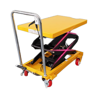 Table élévatrice électrique hydraulique mobile certifiée de 4m nouvelle chaîne montée par chariot élévateur à ciseaux en acier