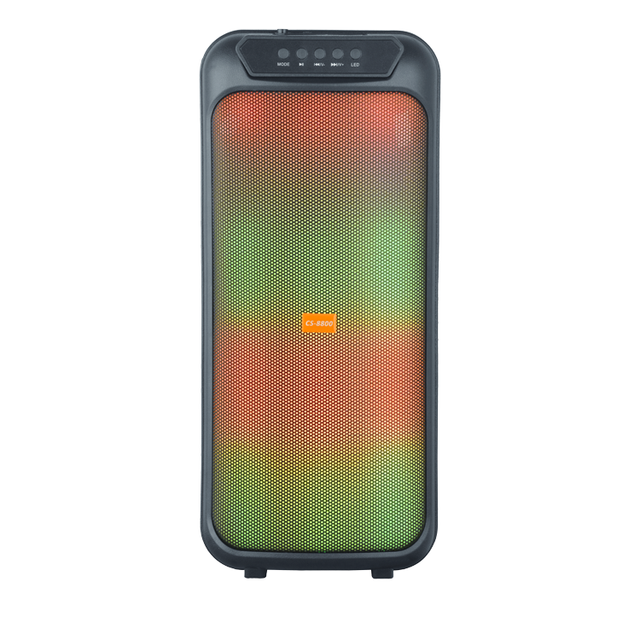 Hot Selling Double 8-Inch USB for RGB LED Portable Outdoor Party Speaker Trolley