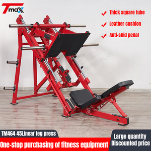 Proveedor de <span class=keywords><strong>Tmax</strong></span>, equipo de fitness de gimnasio de 45 grados, entrenamiento de piernas, prensa de piernas en cuclillas de doble hack - Product Image 4