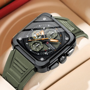 Curren NEW 2024 8461 Men Wrist <b>Watches</b> Luxury Square Quartz Wrist <b>Watch</b> Original Waterproof Luminous Chronograph <b>Watch</b> for Men - Product Image 2