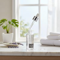 Ampoule liquide apaisante, éclaircissante et anti-âge pour le visage, pour peaux sèches, grasses et sensibles, équilibre d'hydratation