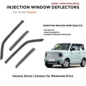 Injection Window Deflectors for Geely Geome Rain Guards Side Window Visor Wind Deflector Auto Accessories - Product Image 2