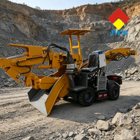 Cargadora de Minería de 50 Toneladas para Bolivia, Cargadora de Minería Diésel de 25 HP con Neumáticos Sólidos y Brazo Trasero Plegable para Trabajos de Excavación en Túneles Mineros