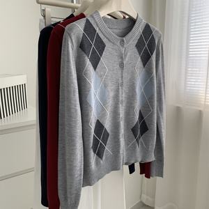 Nuevo <span class=keywords><strong>Su</strong></span>é<span class=keywords><strong>ter</strong></span> de Punto Trenzado con Cierre, Color Sólido, Estilo Holgado para Mujer - Product Image 6