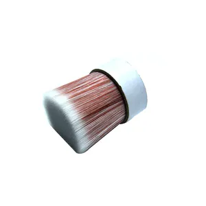 PBT Nylon Tapered Brush Clarity And Wine Red 2 Color Solid Sharpened Filament For Paint Brush