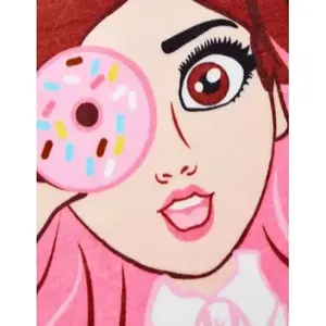 Couverture My Cupcakes, taille matrimoniale, literie imprimée style princesse pour adultes, utilisation toutes saisons - Product Image 3