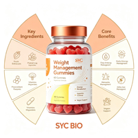 Gummies SYC BIO sans sucre pour la gestion du poids, 60 unités, avec mélatonine et L-théanine, soutien au sommeil, bien-être quotidien, naturel
