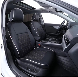 Fundas de Asiento Personalizadas para Automóviles Audi A3 A4 A5 A6 Q3 Q4 <span class=keywords><strong>A1</strong></span> Q5 Q6 Q7 TT S4 S5 RS3 SQ5 E-tron, Juego Completo de 5 Asientos en Cuero Nappa - Product Image 1