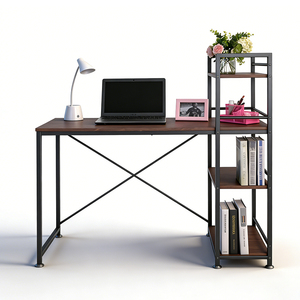 Escritorio de Madera para Computadora Suministrado de Fábrica con Estantería para Lectura y Escritura para Oficina en Casa - Product Image 4