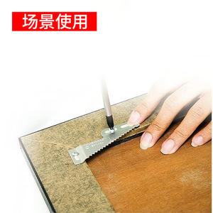 Iron Wall Hooks Angled Hanging <b>Set</b> 110mm 70mm With <b>Screws</b> Expansion Tubes For Wall Mounting Clothing Storage - Product Image 3